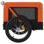 Remolque de bicicleta mascotas hierro tela Oxford naranja negro de vidaXL, Cochecitos para mascotas - Ref: Foro24-93921, Prec...