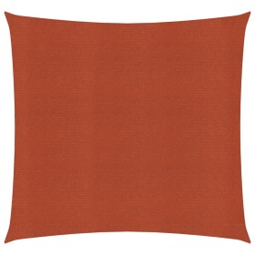 Toldo de vela HDPE terracota 160 g/m² 5x5 m de vidaXL, Sombrillas - Ref: Foro24-311333, Precio: 61,59 €, Descuento: %