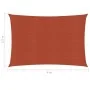 Toldo de vela HDPE terracota 160 g/m² 2,5x4 m de vidaXL, Sombrillas - Ref: Foro24-311344, Precio: 29,96 €, Descuento: %