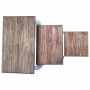 Juego de mesas apilables 3 unidades madera maciza de caoba en Mesas auxiliares | Comprar online en Foru.es