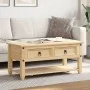 Mesa de centro cajones Corona madera maciza pino 100x48x45 cm de vidaXL, Mesas de centro - Ref: Foro24-4002773, Precio: 120,1...