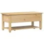 Mesa de centro cajones Corona madera maciza pino 100x48x45 cm de vidaXL, Mesas de centro - Ref: Foro24-4002773, Precio: 120,1...