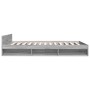 Cama con cajones madera de ingeniería gris Sonoma 135x190 cm de vidaXL, Camas y somieres - Ref: Foro24-3280774, Precio: 154,6...