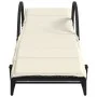 Tumbonas con mesita 2 unidades ratán sintético negro by vidaXL, Loungers - Ref: Foro24-368263, Price: 262,23 €, Discount: %