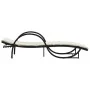 Tumbonas con mesita 2 unidades ratán sintético negro by vidaXL, Loungers - Ref: Foro24-368263, Price: 262,23 €, Discount: %