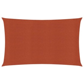 Toldo de vela HDPE terracota 160 g/m² 3x6 m de vidaXL, Sombrillas - Ref: Foro24-311350, Precio: 35,67 €, Descuento: %