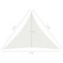 Toldo de vela blanco HDPE 160 g/m² 6x6x6 m de vidaXL, Sombrillas - Ref: Foro24-311267, Precio: 41,39 €, Descuento: %