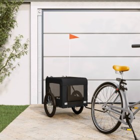 Remolque de bicicleta mascotas hierro tela Oxford negro de vidaXL, Cochecitos para mascotas - Ref: Foro24-93926, Precio: 115,...