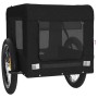 Remolque de bicicleta mascotas hierro tela Oxford negro de vidaXL, Cochecitos para mascotas - Ref: Foro24-93926, Precio: 115,...