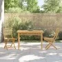 Mesa de comedor de jardín bambú 110x55x75 cm de vidaXL, Mesas de jardín - Ref: Foro24-368031, Precio: 103,19 €, Descuento: %