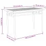 Mesa de comedor de jardín bambú 110x55x75 cm de vidaXL, Mesas de jardín - Ref: Foro24-368031, Precio: 103,19 €, Descuento: %
