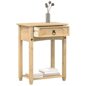 Mesa consola Corona madera maciza de pino 55x35x73 cm de vidaXL, Mesas auxiliares - Ref: Foro24-4002774, Precio: 63,78 €, Des...
