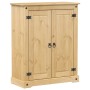 Mueble zapatero Corona madera maciza de pino 86x38,5x108 cm de vidaXL, Zapateros y organizadores de calzado - Ref: Foro24-400...