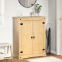 Mueble zapatero Corona madera maciza de pino 86x38,5x108 cm de vidaXL, Zapateros y organizadores de calzado - Ref: Foro24-400...
