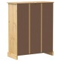 Mueble zapatero Corona madera maciza de pino 86x38,5x108 cm de vidaXL, Zapateros y organizadores de calzado - Ref: Foro24-400...