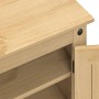 Mueble zapatero Corona madera maciza de pino 86x38,5x108 cm de vidaXL, Zapateros y organizadores de calzado - Ref: Foro24-400...