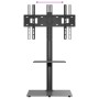 Mueble de TV de esquina 2 niveles para 32-65 pulgadas negro de vidaXL, Soportes para monitores y televisor - Ref: Foro24-3795...