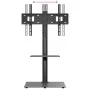 Mueble de TV de esquina 2 niveles para 32-65 pulgadas negro de vidaXL, Soportes para monitores y televisor - Ref: Foro24-3795...