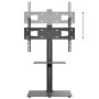 Mueble de TV de esquina 2 niveles para 32-65 pulgadas negro de vidaXL, Soportes para monitores y televisor - Ref: Foro24-3795...