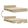 Cama con cajones madera ingeniería roble Sonoma 135x190 cm de vidaXL, Camas y somieres - Ref: Foro24-3280771, Precio: 149,85 ...