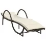 Sun loungers with table 2 units brown synthetic rattan by vidaXL, Loungers - Ref: Foro24-368264, Price: 297,51 €, Discount: %