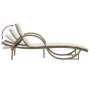 Tumbonas con mesita 2 unidades ratán sintético beige de vidaXL, Tumbonas - Ref: Foro24-368266, Precio: 275,55 €, Descuento: %