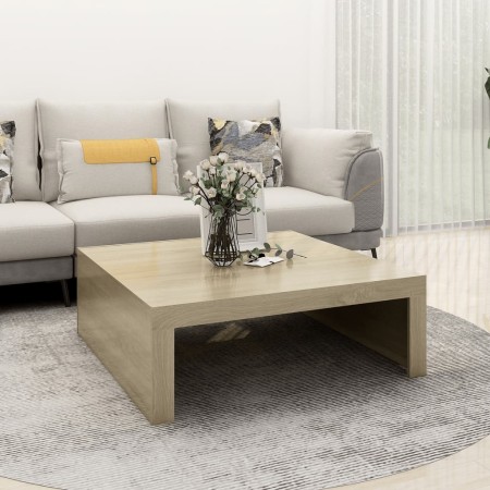 Mesa de centro madera contrachapada roble Sonoma 100x100x35 cm de vidaXL, Mesas de centro - Ref: Foro24-808570, Precio: 62,36...