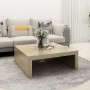 Mesa de centro madera contrachapada roble Sonoma 100x100x35 cm de vidaXL, Mesas de centro - Ref: Foro24-808570, Precio: 62,36...
