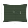Toldo de vela verde oscuro HDPE 160 g/m² 2,5x3 m de vidaXL, Sombrillas - Ref: Foro24-311452, Precio: 26,23 €, Descuento: %
