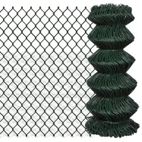 Grüner Stahldrahtzaun 0,8x15 m von vidaXL, Zaunpaneele - Ref: Foro24-140343, Preis: 59,65 €, Rabatt: %