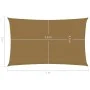 Toldo de vela HDPE gris taupe 160 g/m² 2x5 m by vidaXL, Umbrellas - Ref: Foro24-311396, Price: 29,96 €, Discount: %