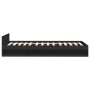 Cama con cajón madera de ingeniería negra 90x200 cm de vidaXL, Camas y somieres - Ref: Foro24-3280798, Precio: 134,88 €, Desc...