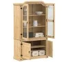 Corona solid pine wood display cabinet 103.5x42x180 cm by vidaXL, Sideboards - Ref: Foro24-4002777, Price: 342,08 €, Discount: %