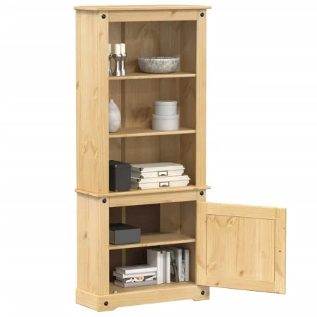 Aparador Corona madera maciza de pino 74x38x170 cm de vidaXL, Aparadores - Ref: Foro24-4002782, Precio: 173,64 €, Descuento: %