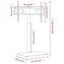 Mueble de TV de esquina 1 nivel para 32-65 pulgadas negro de vidaXL, Soportes para monitores y televisor - Ref: Foro24-379565...