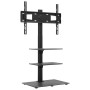 Mueble de TV de esquina 3 niveles para 32-65 pulgadas negro de vidaXL, Soportes para monitores y televisor - Ref: Foro24-3795...