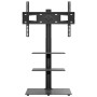 Mueble de TV de esquina 3 niveles para 32-65 pulgadas negro de vidaXL, Soportes para monitores y televisor - Ref: Foro24-3795...