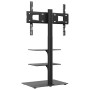 Mueble de TV de esquina 3 niveles para 32-65 pulgadas negro de vidaXL, Soportes para monitores y televisor - Ref: Foro24-3795...