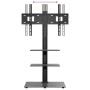 Mueble de TV de esquina 3 niveles para 32-65 pulgadas negro de vidaXL, Soportes para monitores y televisor - Ref: Foro24-3795...