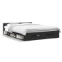 Cama con cajones madera de ingeniería negro 135x190 cm de vidaXL, Camas y somieres - Ref: Foro24-3280770, Precio: 154,60 €, D...