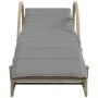 Tumbonas con mesita 2 unidades ratán sintético beige by vidaXL, Loungers - Ref: Foro24-368267, Price: 267,75 €, Discount: %