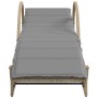 Tumbonas con mesita 2 unidades ratán sintético beige de vidaXL, Tumbonas - Ref: Foro24-368267, Precio: 271,89 €, Descuento: %