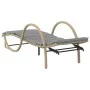 Tumbonas con mesita 2 unidades ratán sintético beige by vidaXL, Loungers - Ref: Foro24-368267, Price: 267,75 €, Discount: %