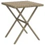 Tumbonas con mesita 2 unidades ratán sintético beige by vidaXL, Loungers - Ref: Foro24-368267, Price: 267,75 €, Discount: %