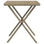 Tumbonas con mesita 2 unidades ratán sintético beige by vidaXL, Loungers - Ref: Foro24-368267, Price: 267,75 €, Discount: %