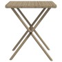 Tumbonas con mesita 2 unidades ratán sintético beige de vidaXL, Tumbonas - Ref: Foro24-368267, Precio: 271,89 €, Descuento: %