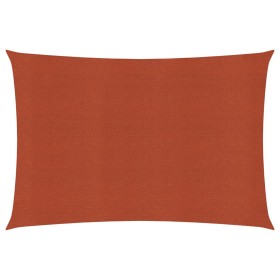 Toldo de vela HDPE terracota 160 g/m² 3x5 m de vidaXL, Sombrillas - Ref: Foro24-311349, Precio: 39,06 €, Descuento: %