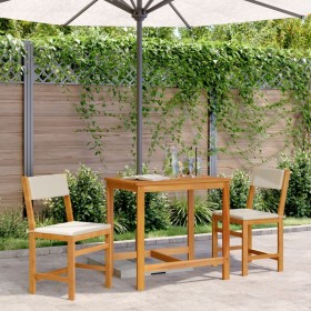 Juego de balcón con cojines 3 piezas madera maciza de acacia de vidaXL, Conjuntos de jardín - Ref: Foro24-365855, Precio: 159...