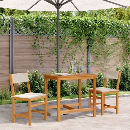 Juego de balcón con cojines 3 piezas madera maciza de acacia de vidaXL, Conjuntos de jardín - Ref: Foro24-365855, Precio: 159...