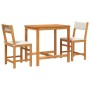 Juego de balcón con cojines 3 piezas madera maciza de acacia de vidaXL, Conjuntos de jardín - Ref: Foro24-365855, Precio: 159...